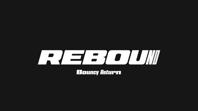 Rebound Variable Font Animation