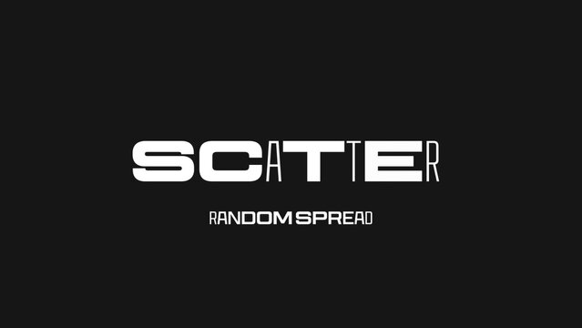 Scattered Variable Font Animation