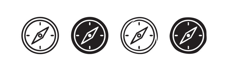 Compass icon set for navigation and direction © liubomir118809