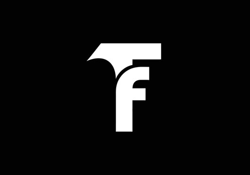 Minimalist monogram logo featuring letters T and F