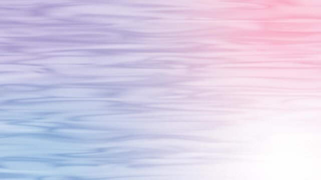 Soft gradients blend blue, pink, and white hues. Water ripples move gently across the surface. Colors fade naturally without harsh edges