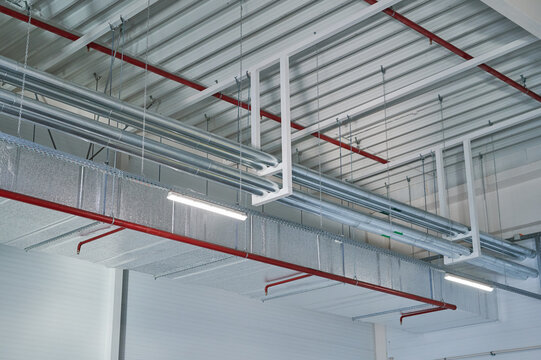 Modern industrial ceiling with sleek designs