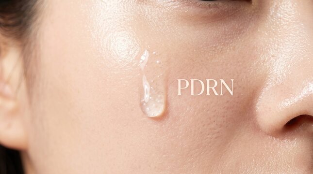Hydrating pdrn skincare routine urban setting close-up shot natural glow beauty concept for radiant skin