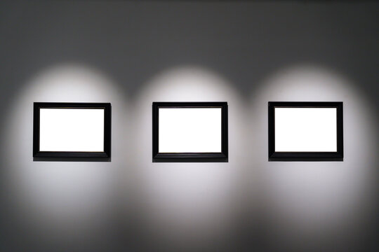 blank frame in gallery