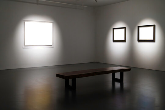 blank frame in gallery