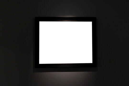 blank frame in gallery