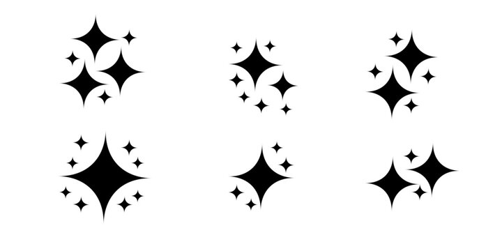 twinkle star icon element design vector
