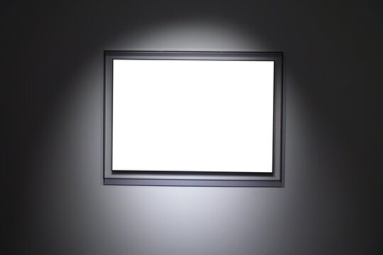 blank frame in gallery