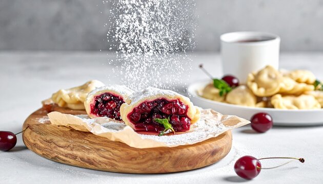 Wareniki mit Kirschen modern