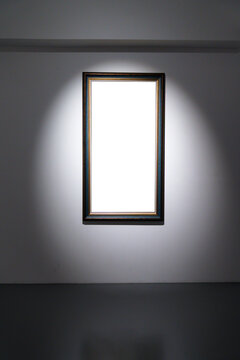 blank frame in gallery