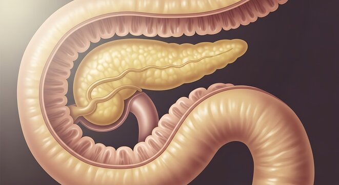 Human Digestive System Internal Anatomy.