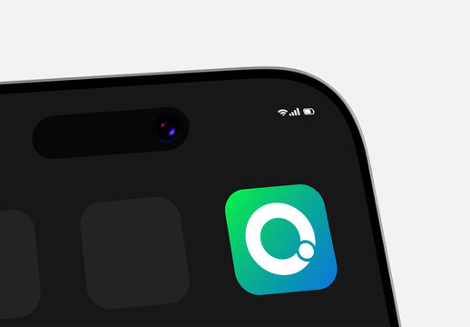 App Icon Mockup With Smartphone
