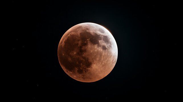 Total Lunar Eclipse with Red Blood Moon