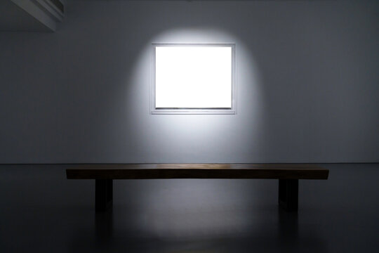 blank frame in gallery