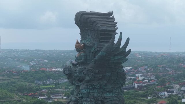 Garuda wisnu kencana statue towering over bali