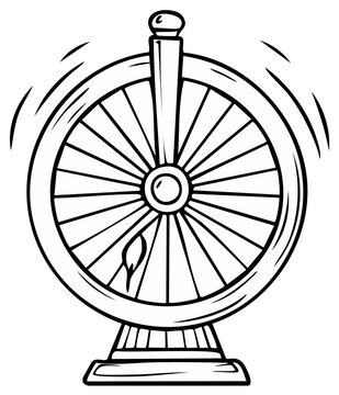 Spinning Prize Wheel Game Entertainment Fun Decision Making Chance Lottery