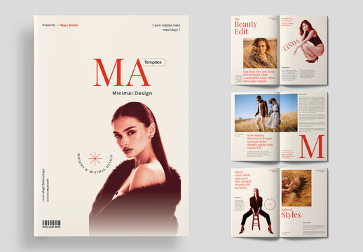 Minimal Fashion Magazine Layout