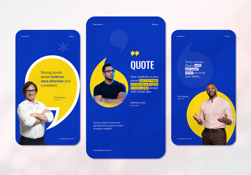 Business Inspirational Quote Social Media Post Layout
