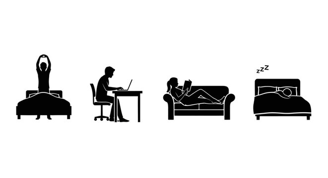 People in different daily activities.