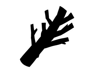 Obraz premium firewood silhouette, vector illustration 