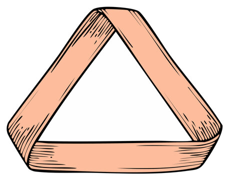 Moebius Strip, Triangle, Loop, Topology, Endless Knot, Infinity Loop, Sign, Symbol, Concept, Mathematics, Drawn Shape
