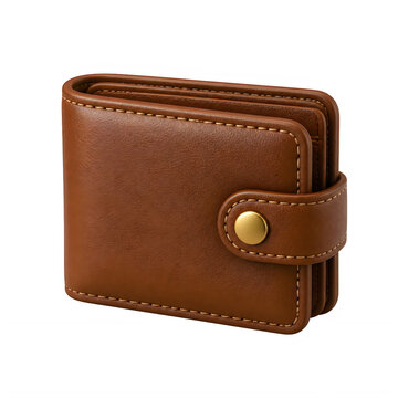 Brown leather wallet, luxury men's wallet, leather card holder, premium leather accessory