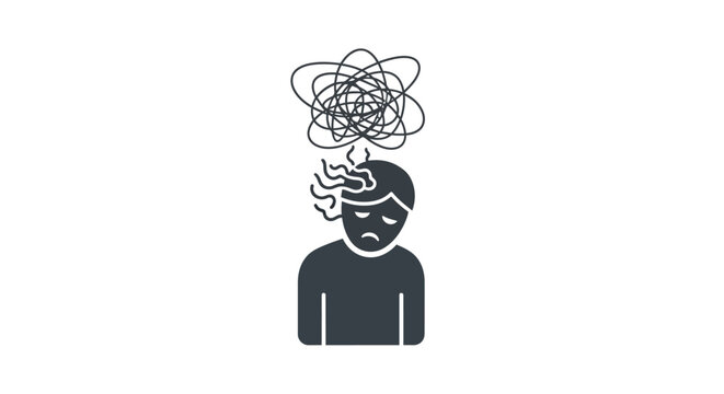 Person with a confused and disorganized mind.