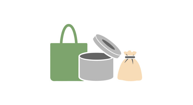 eco friendly reusable shopping bag container.