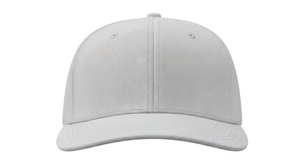 Fototapeta premium Blank white baseball cap isolated on white background