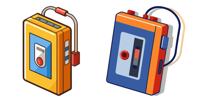 Retro walkman cassette players for nostalgic music lovers vintage style