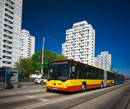 Wroclaw, Poland, 24th April 2026, bus from the MPK bus network and public transportation infrastructure