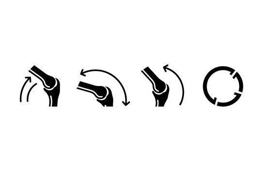 Knee Joint Movement Icons
