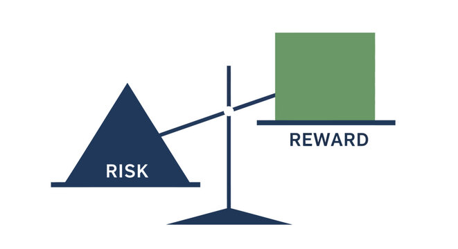 Risk versus Reward Business Concept.