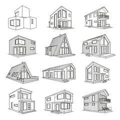 Variety of Modern House Designs. © AFAstore