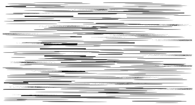 Retro TV glitch line pattern with broken horizontal stripes and halftone gradient distortion effect vector