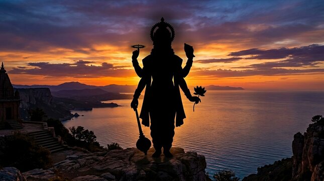 Lord Shri Narayana. Lord Vishnu