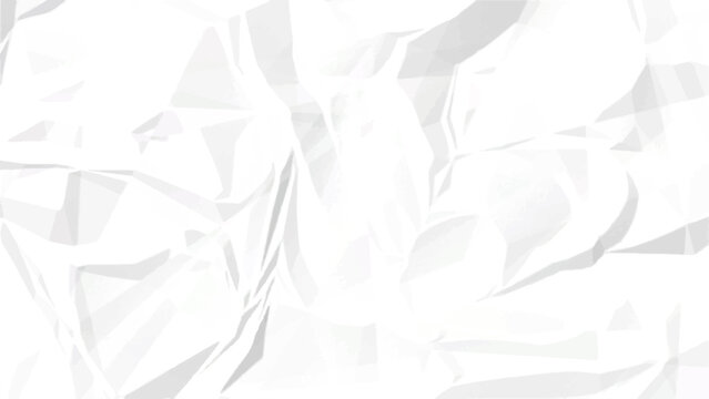 Abstract White Crumpled Paper Texture Background with Minimal Soft Wrinkled Surface Design