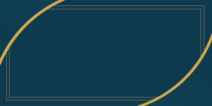Dark gradient background with gold abstract curve corner border for certificateArt & Illustration