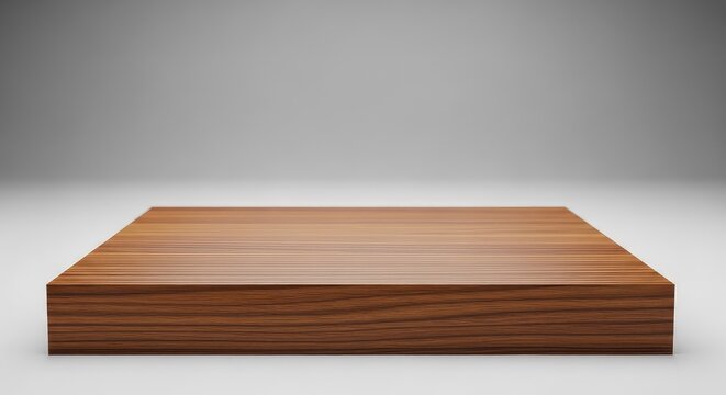 Superf&iacute;cie de madeira marrom com textura suave e acabamento impec&aacute;vel posicionada contra um plano de fundo neutro e totalmente emba&ccedil;ado, mob&iacute;lia, decorativo, org&acirc;nico