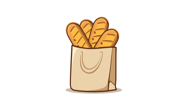 bread in a paper bag