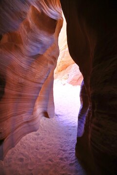 Historic Antelope Canyon is a slot canyon in the American Southwest on Navajo land in Arizona. Antelope Canyon was formed by the erosion of Navajo Sandstone due to flash flooding from rainwater.