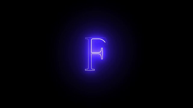 creative A to H letters animation