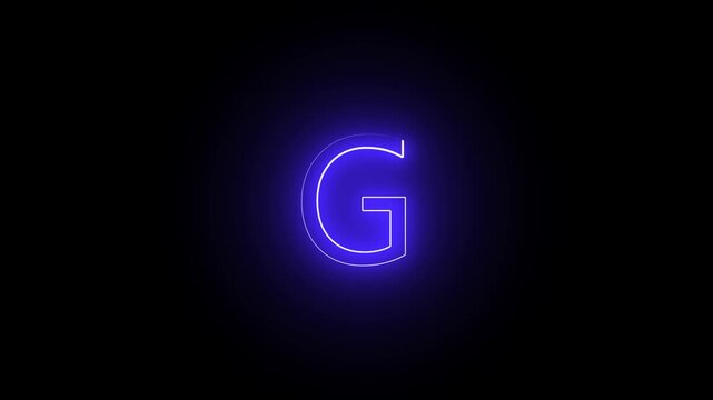 creative A to H letters animation