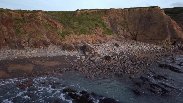 Eroding  weather beaten cliffs in the South West