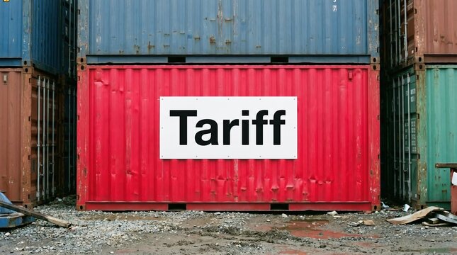 Global supply chain manager assessing trade war embargo impact