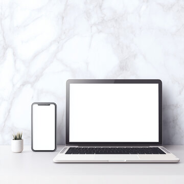 Mock up laptop and hp