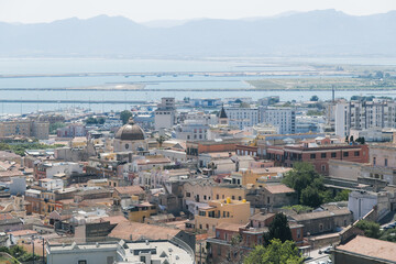 Obraz premium イタリアのサルデーニャ島カリアリの風景