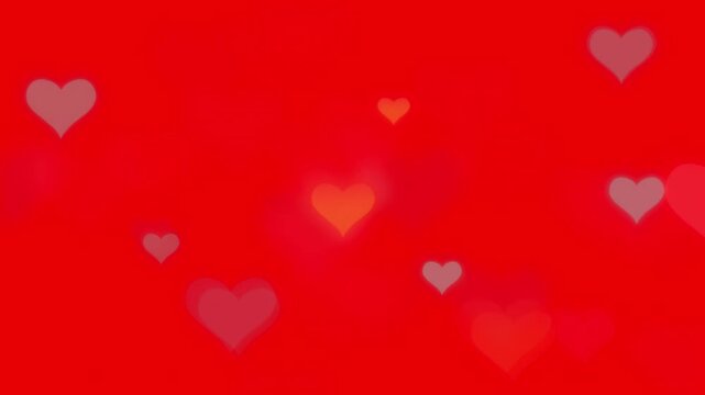 Red FF0000 Hex Code - Hearts fly and twinkle. Templates for creating ads. Sale for Valentine's Day holiday. abstract loop background animation minimal gradient particles motion graphics template ad