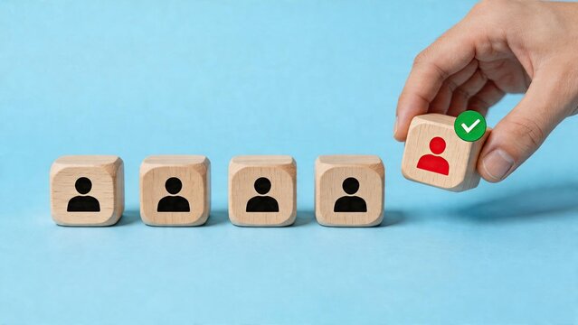 Business recruiting selecting best candidate for team success hiring process finding qualified employee