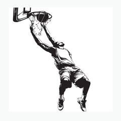 basketball player silhouette vector illustration © bariyanto